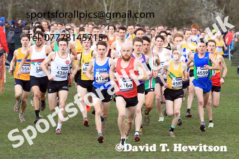 Senior Mens 2022 CAU Inter Counties Cross Country, Prestwold Hall, Loughborough.  Photo: David T. Hewitson/Sports for All Pics